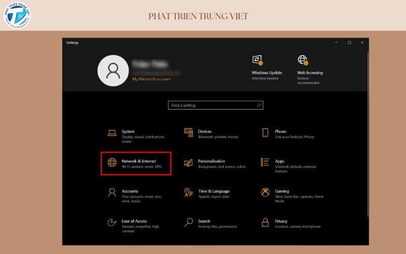 Cách kiểm tra địa chỉ IP trên Windows 10 cách 2 bước 1